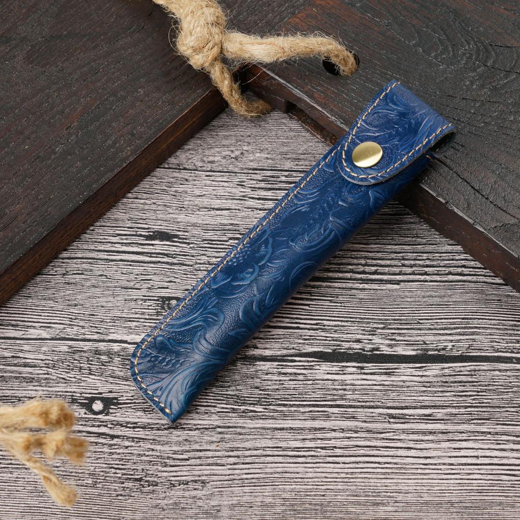 Oryginalne etui na długopisy Personalizowane w stylu retro Czysta ręcznie robiona skóra Crazy Horse Wierzchnia warstwa skóry bydlęcej Etui na długopisy Kreatywne etui ochronne