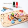 Kitchen Wooden Toy Set With Snack And Bbq Play Food For Children Fun Learning