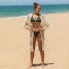 Women's Cardigan Explosion Beach Coverup Mesh Bikini Outer Cardigan Lace Embroidery Sunbrella