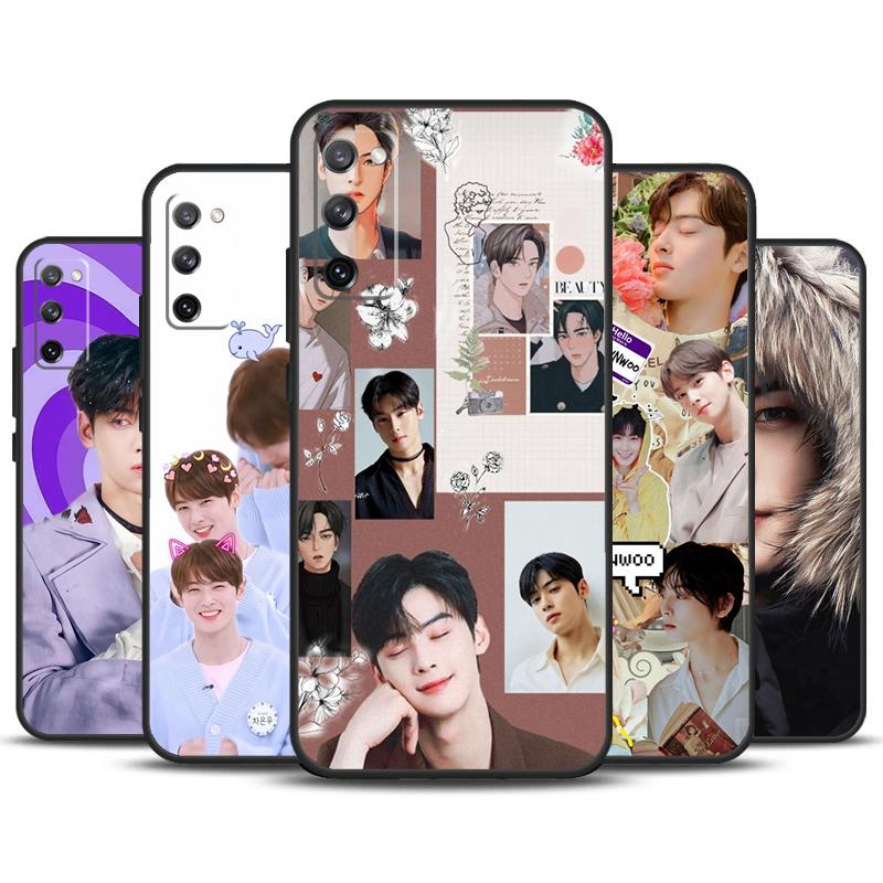 Cha Eun Woo TV True Beauty Kpop Case For Samsung Galaxy S24 S23 S22 Ultra S21 S20 FE Note 10 Plus Note 20 S8 S9 S10 Cover