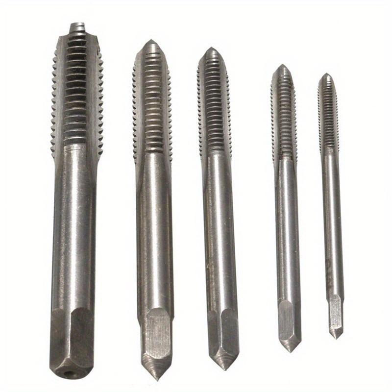 10PCS/Set M3 M4 M5 M6 M8 Machine Spiral Point Straight Fluted Screw Thread Metric Plug Hand Tap Drill