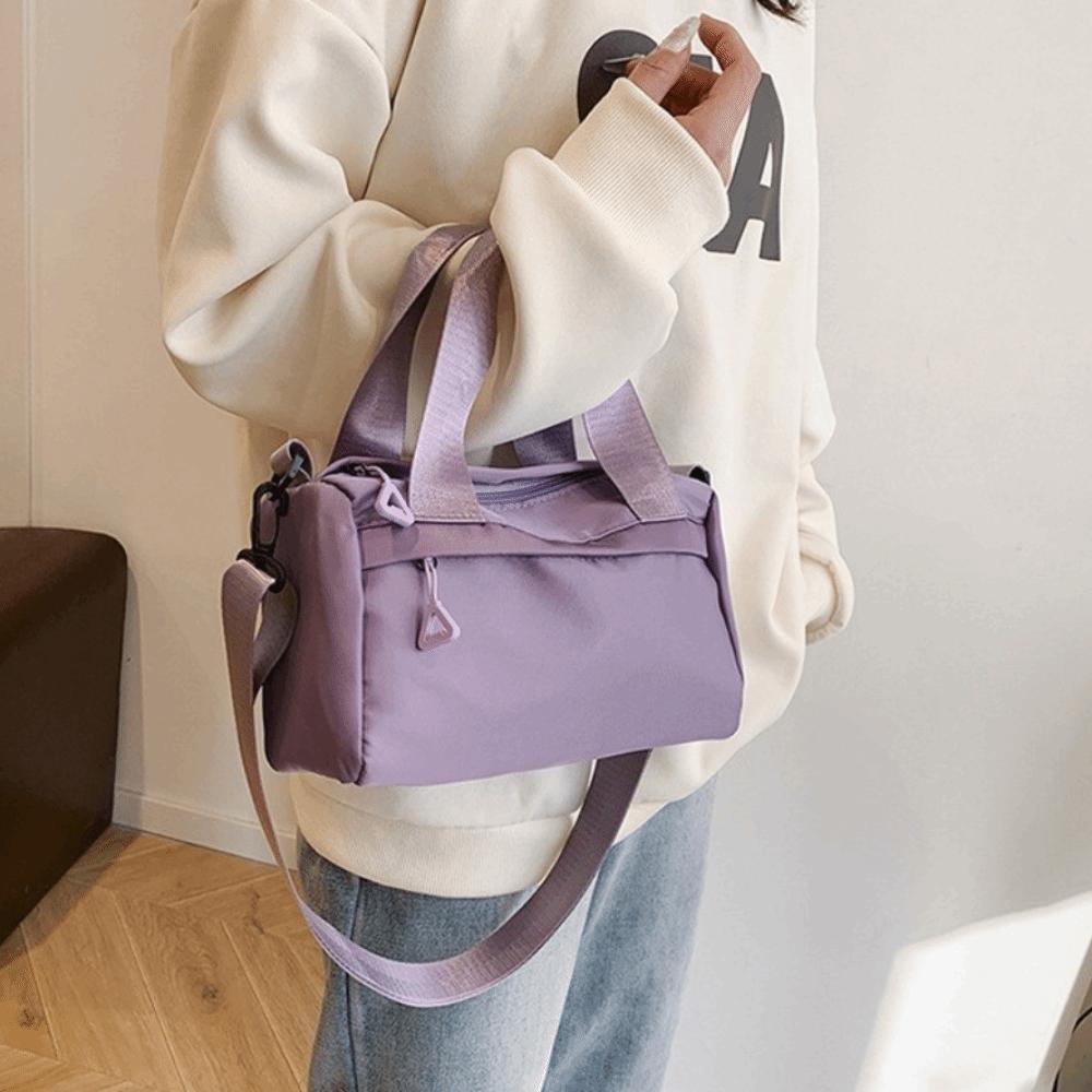Korea Style Adjustable Strap Nyl Crossbody Bag Large Capacity Multi Pocket Small Gym Bags Canvas Waterproof Tote Bag Travel