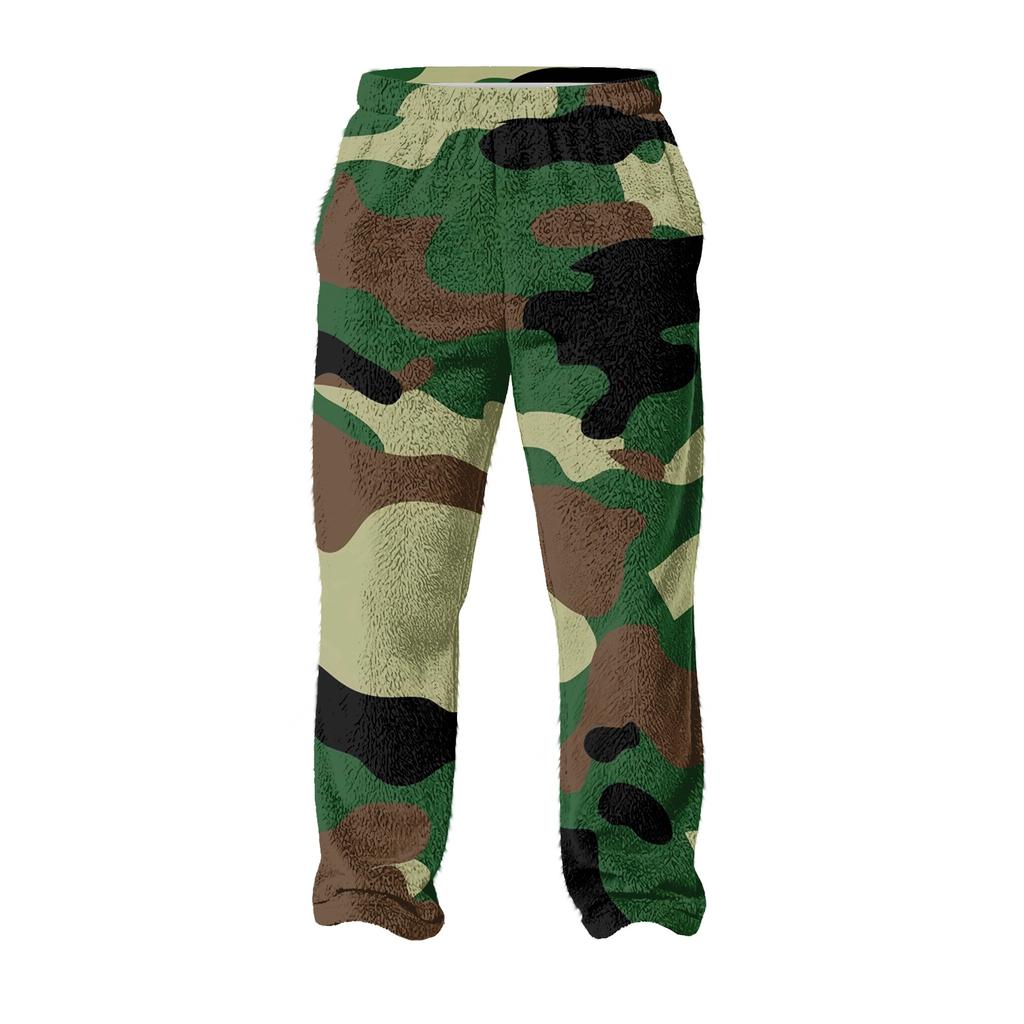 Pantaloni da casa da uomo con stampa all-over, pantaloni da pigiama per dormire, pantaloni lunghi da pigiama
