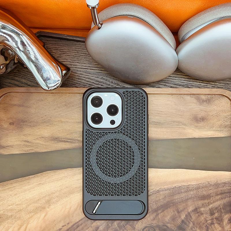 

Сотовые вентиляционные отверстия подходят для чехла для телефона iPhone 14promax, магнитная подставка для iPhone13 12, чехол с полной защитой 14 iPhone 15 Pro max 6.7 inch