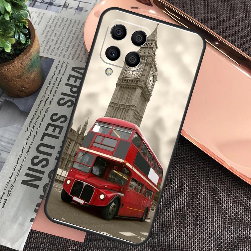London Red Bus Big Ben Case For Samsung Galaxy M32 M31 M12 M52 M13 M33 M53 M11 M51 M15 M55 M14 M34 M54 M20 M30s