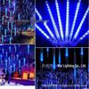 Solar-Powered Waterproof LED Meteor Shower String Lights for Outdoor Decoration