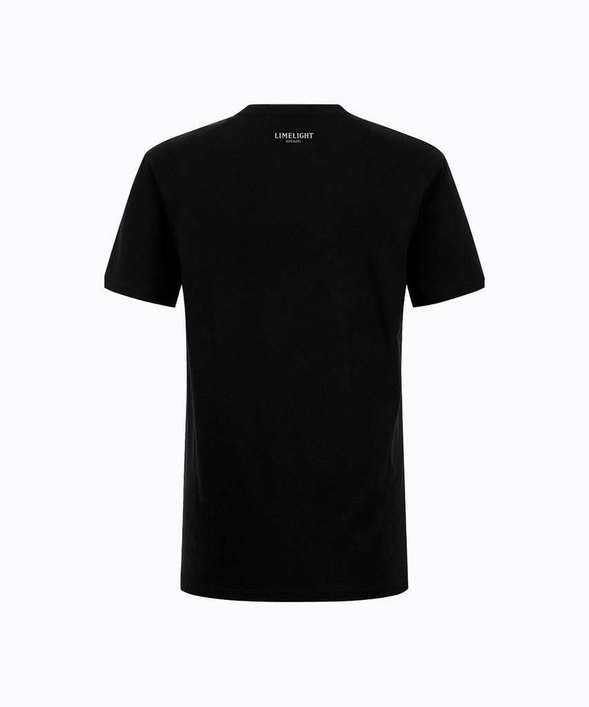 LIMELIGHT APPAREL Athlete Military T-Shirt (Black/White)