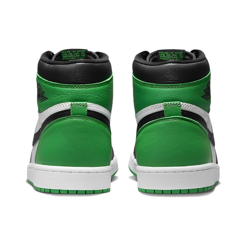 Air Jordan 1 Retro Yüksek OG Şanslı Yeşil Unisex Spor Ayakkabı Siyah Beyaz DZ5485-031