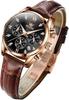 OLEVS Ladies' Watch, Leather Strap, Quartz Movement, Diamond Dial, Luminous Hands, Easy To Read, 30M Water Resistant, Popular, Stylish, Business, Gift