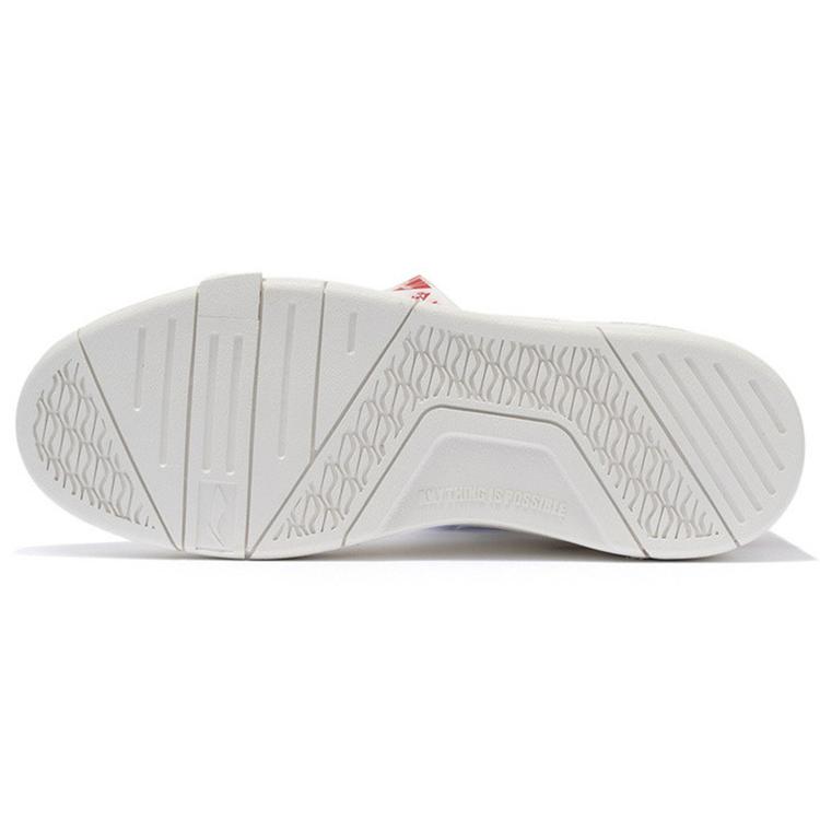 Li Ning Rijin Doujin Collection Skateboard Shoes Women's Low top White/Red AGCS008-1