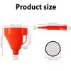 Plastic Gasoline Funnel Funnel with Filter and Flexible Extension Gasoline Spout