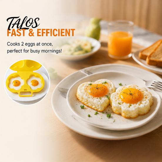 Protein Snack Prep Maker Microwave Egg Cooker, Quick Breakfast Steamer Mold, Flower/Heart Healthy Lifestyle Kitchenware ShapeReusable Poacher