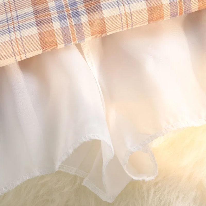 WTEMPO Brand Trendy Fashion Retro Plaid High Waist Skinny A Word Package Hip Skirt Half Body Skirt Female Student Skirts