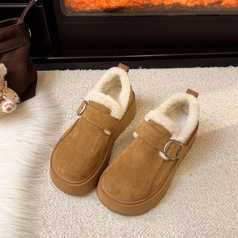 

Женские зимние легкие теплые зимние холодные утепленные сноубутсы на толстой подошве, нескользящие износостойкие повседневные кроссовки, хлопковые туфли Ле Фу 40