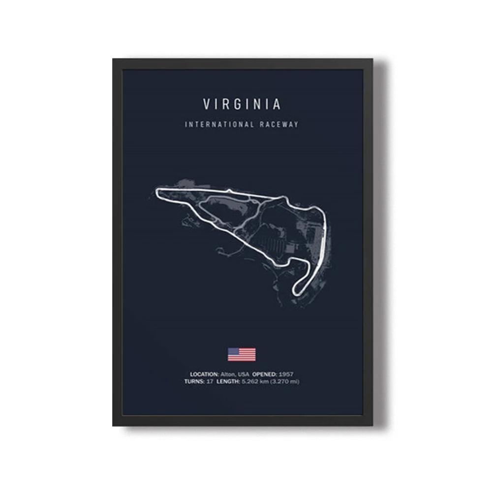 Formula 1 Imola Monaco Okruhová trať Nástěnné umění Plakáty Mapa Světových formulových závodů Dekorace pokoje Plátno Malba Obrázky Tisk Umělecká díla