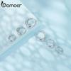 BAMOER White Gold Plated Hoop Earrings Chunky Earring with 925 Silver Ear Buckles Punk Women Hypoallergenic Ear Jewelry