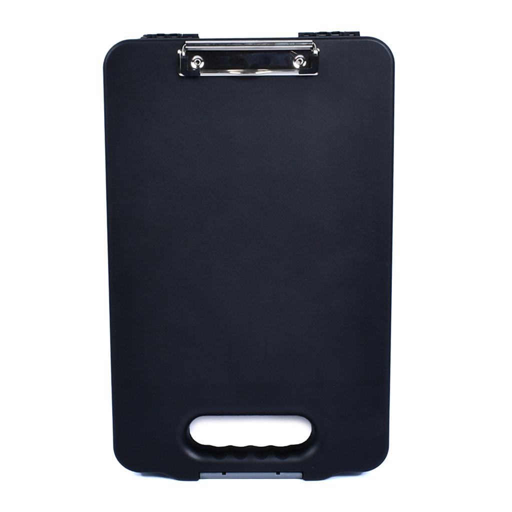 3-in-1 Clipboard with File Case Stationery Box Handheld Document Case Waterproof File Folder for Hospital Nurse Doctor