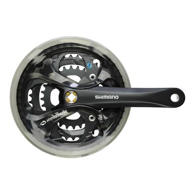 SHIMANO Μπροστινό Δισκοβραχίονας 175mm με Προστατευτικό Αλυσίδας Μαύρο Κάλυμμα Αλυσίδας Συμβατό Συμβατό BB Τετράγωνος Άξονας EFCM361E888CL ACERA (MTB) FC-M361-L 48×38×28T
