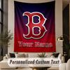 Custom Text Tapestry Boston Red Sox Print Wall Tapestry Indoor Living Room Wall Decor