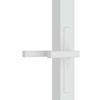 Vidaxl Interior Door, 83X201.5 Cm, White, Esg Glass And Aluminum