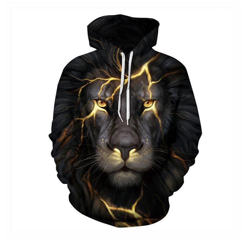 3D Printed BF Fox Wolf Head Hoodie Starry Sky Tiger Marvel Alliance Couple Sportwear