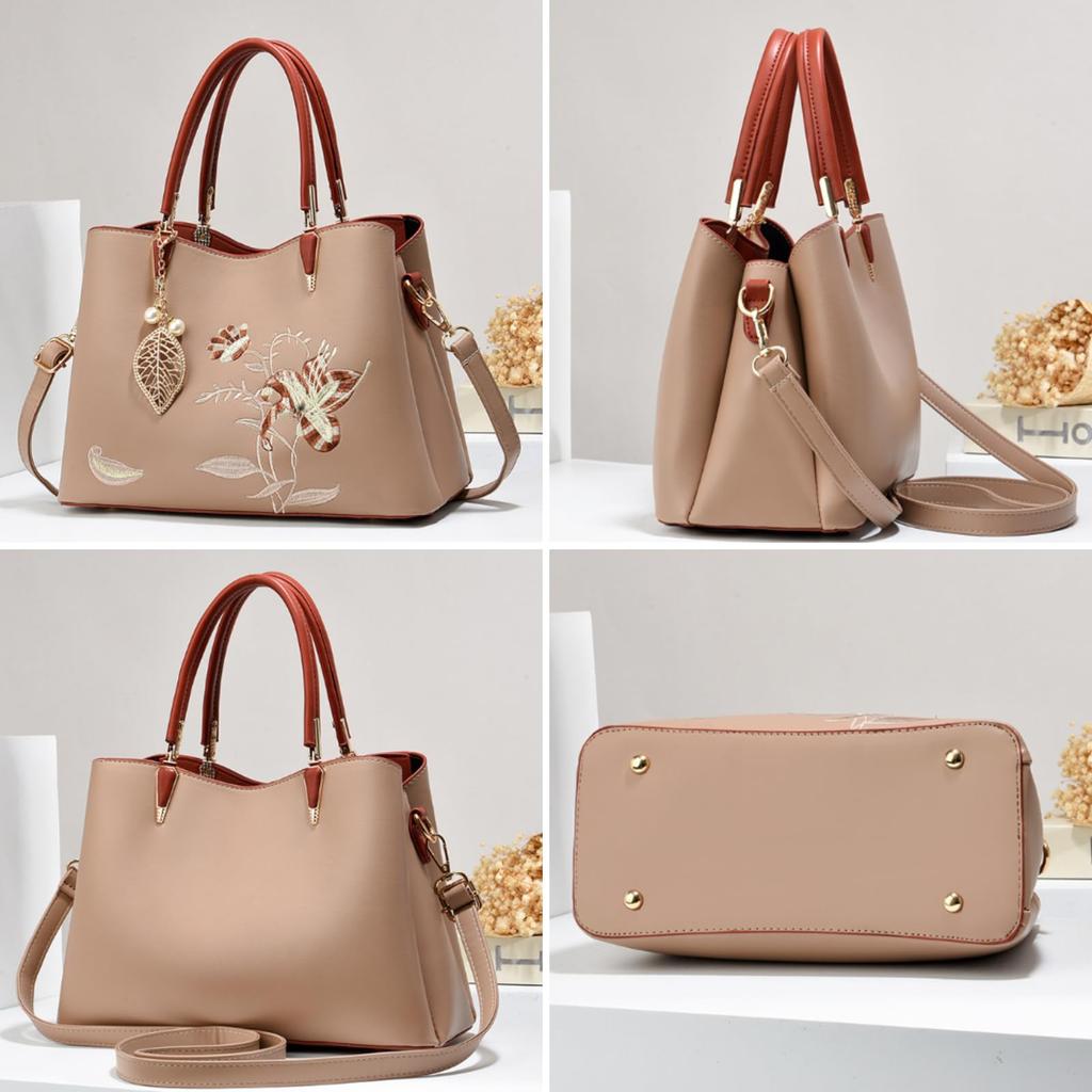 Shoulder Bag for Large Tote Suitable for Ceremony Embroidered Print [GDGZJJD] Women, 3-way Crossbody, Handbag, Capacity, Waterproof, Bag, Hand-held,