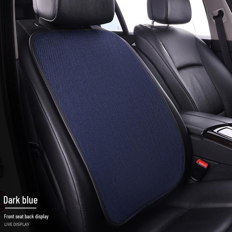 All-Season Light Luxury Ice Silk Linen Car Seat Cushions, Breathable & Non-Slip