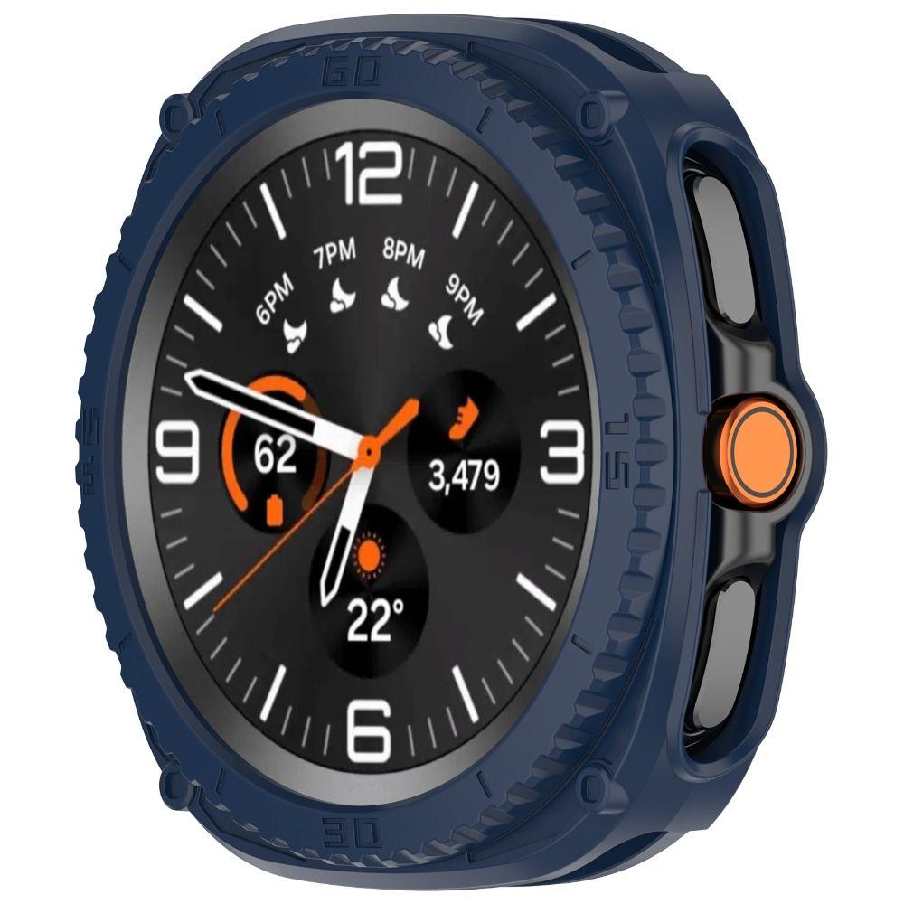 TPU Protective Frame+Watch Bezel Anti-Scratch Hollow Case Bumper Soft with Time Scale For Samsung Galaxy Watch 8 Classic Cover