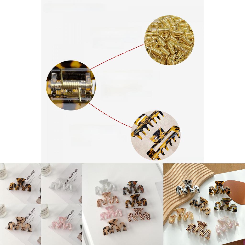 Elegant Korean Style Acetate Hair Clip For Women With Artistic Retro Design