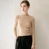Women's 100% Pure Cashmere Seamless Half-High Collar Slim Fit Sweater - Perfect Knit Base for Autumn/Winter