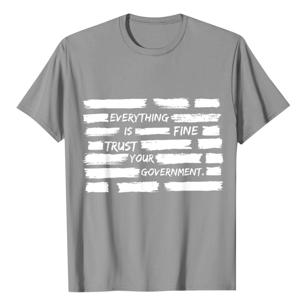 USA Anniversary Men's Casual Letter Print Short-Sleeve T-Shirt