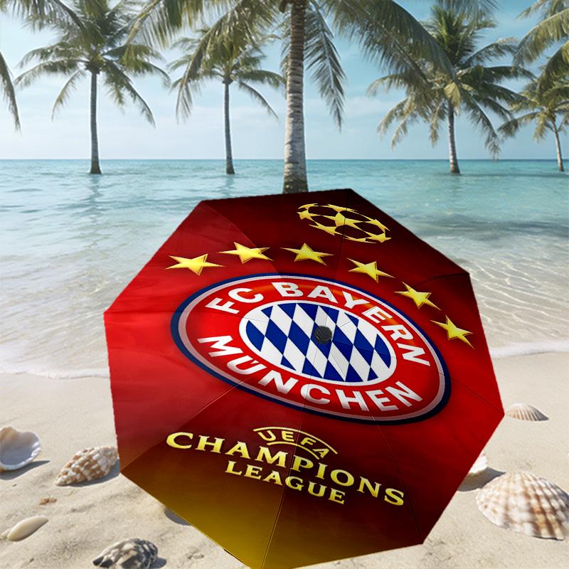 FC Bayern Print Umbrella Automatic Opening/ Closing - Portable Foldable Design - Daily use for Travel/Outdoor - Gift for Birthday