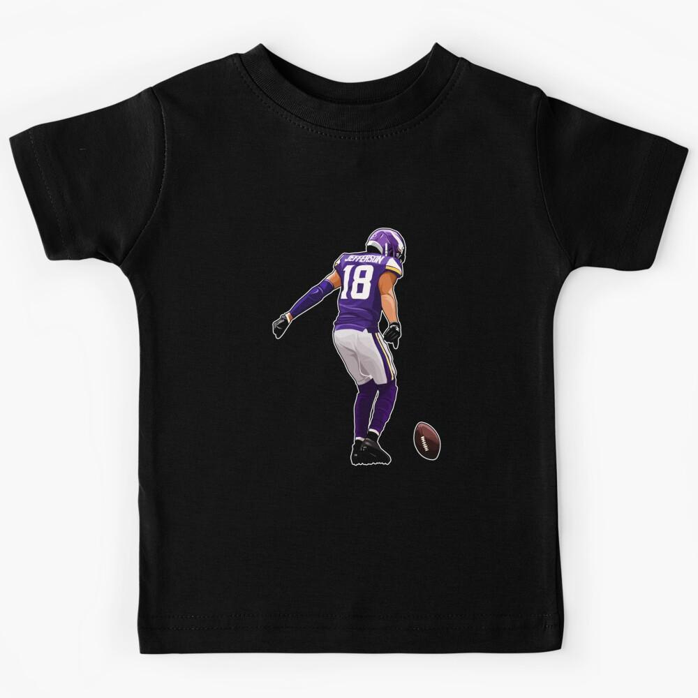 Justin Jefferson 18 Celebrate Touchdown Kids T-Shirt 110