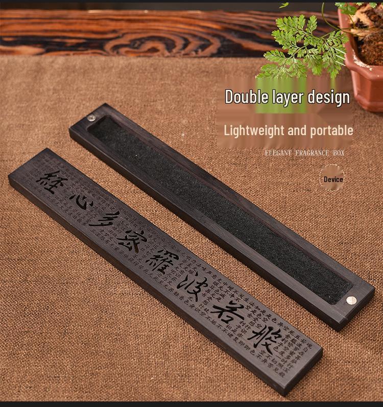 Purple Sandalwood & Black Sandalwood Incense Burner Box for Home