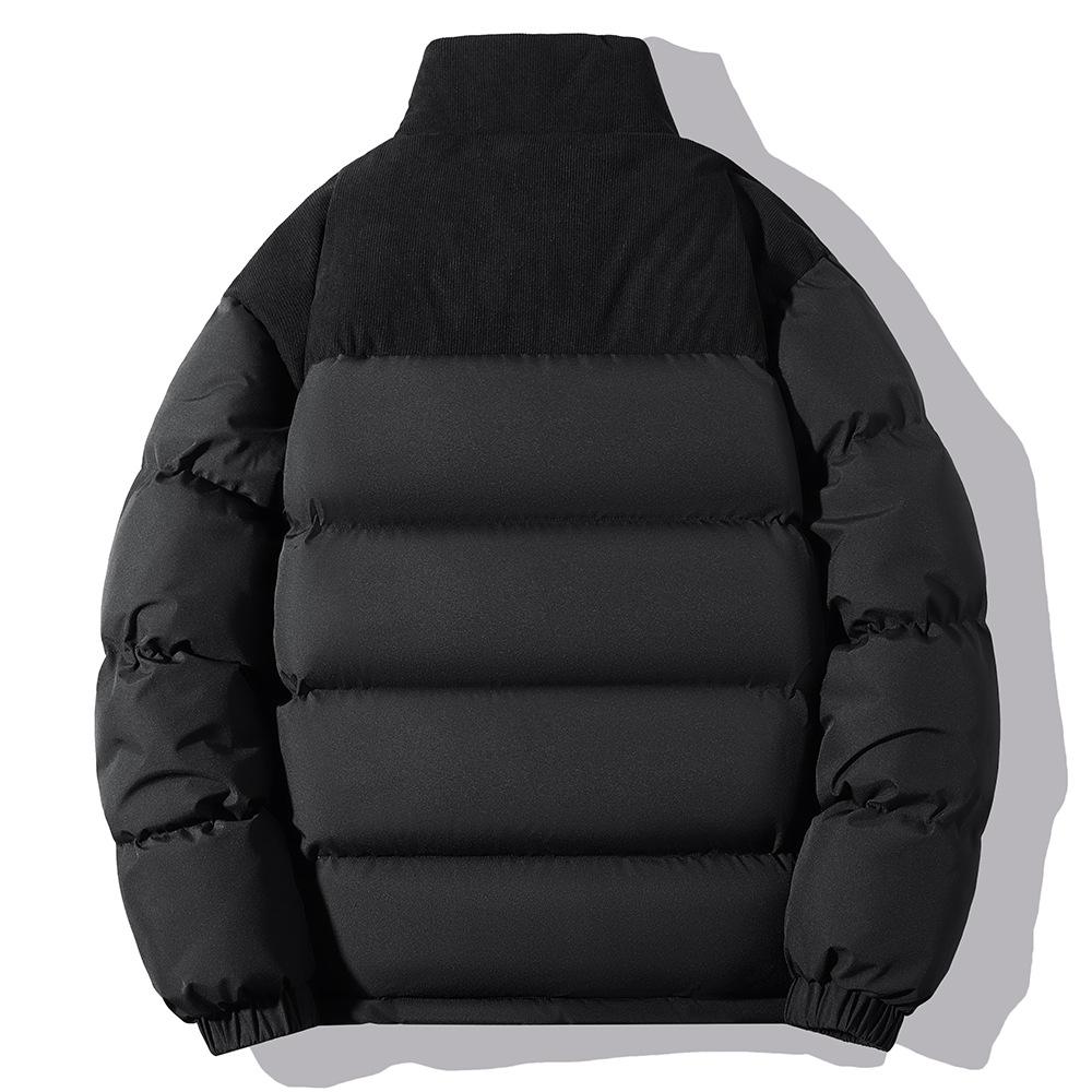 Winter Corduroy Cotton Jacket Large Size Windproof and Warm Thickened Cotton Jacket for Men Couples Versatile Collar Jacket