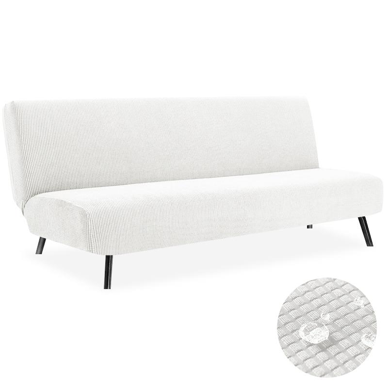 Wasserabweisende eng gewebte Jacquard-Futonabdeckung Dehnbare armlose Sofastuhl-Schutzhülle Schutzhülle Wohnzimmer S