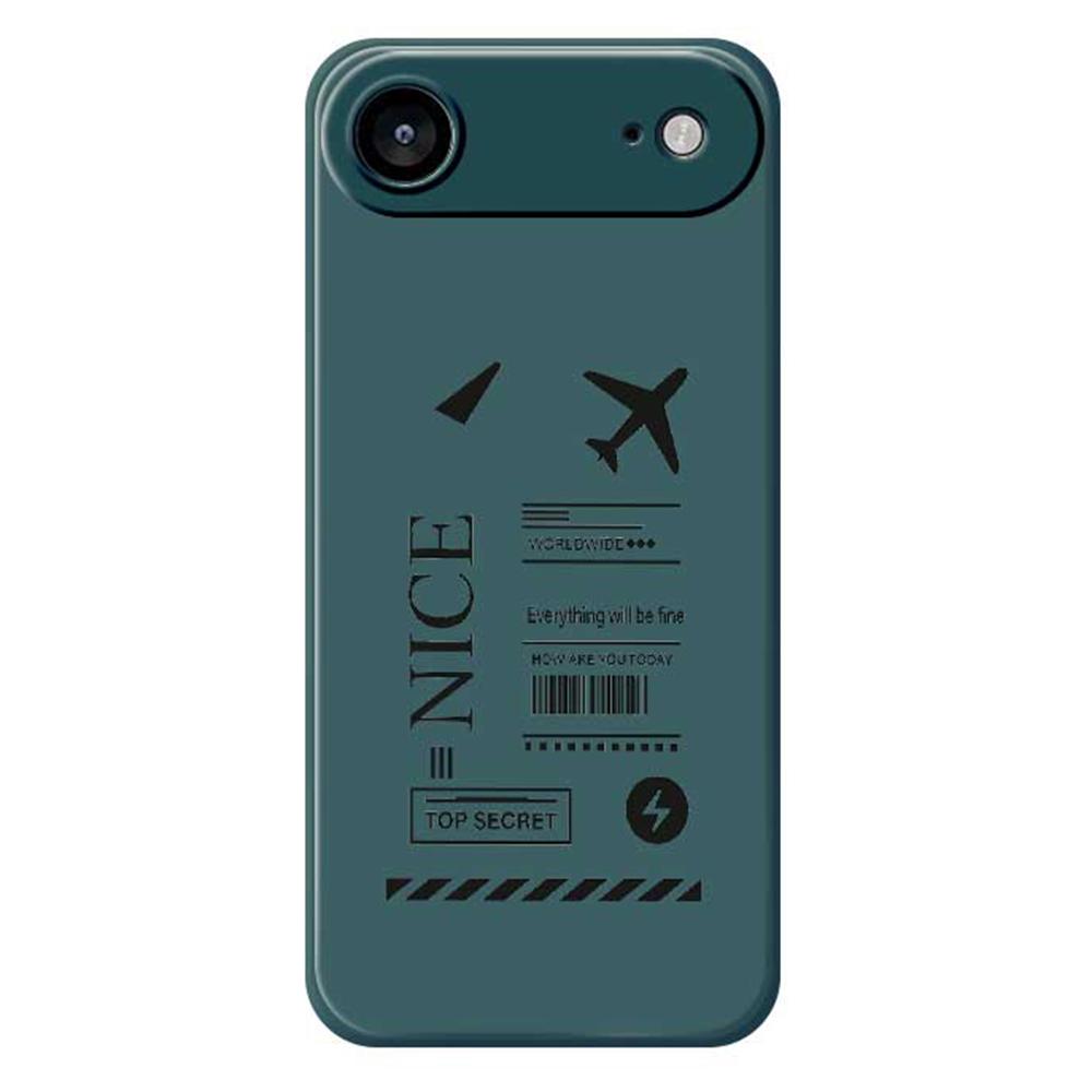 For iPhone 17 Air Case Boarding Ticket Pattern Printing Straight Edge TPU Phone Back Cover
