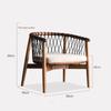 Nordic style living room leisure chair modern minimalist balcony bedroom rope single sofa chair
