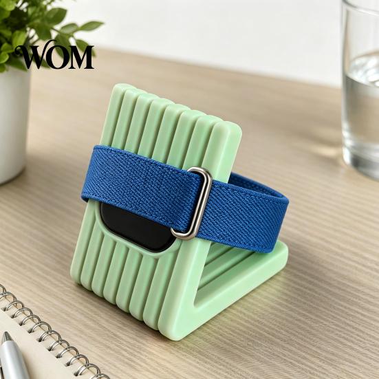 Vertikale Streifenstruktur Ladehalter 3D-gedruckter Lade-Dock-Ständer für Fitbit Air, Kabelmanagement-Station Air Desktop Smartwatch, mit
