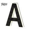 Weather Resistant House Sign Solar LED Number for Outside, 4.7" 6.7" Light Up Number, Modern Waterproof Address Outdoor Home Identification Plate Auto