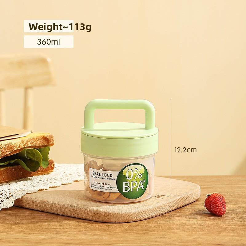 Portable Fruit Oatmeal Breakfast Cup With Spoon For Students And Office Use