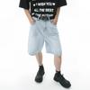 Vintage Pánské Džíny High Streets Široké Kalhoty Pánské Letní Baggy Džíny Džínové Šortky Streetwear Délka Ke Kolenům Krátké