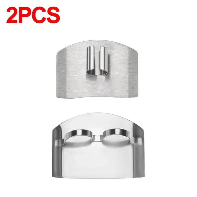 Stainless Steel Finger Guard for Kitchen Cutting, Vegetable Slicer Protector, Safety Cutting Guard for Finger and Thumb