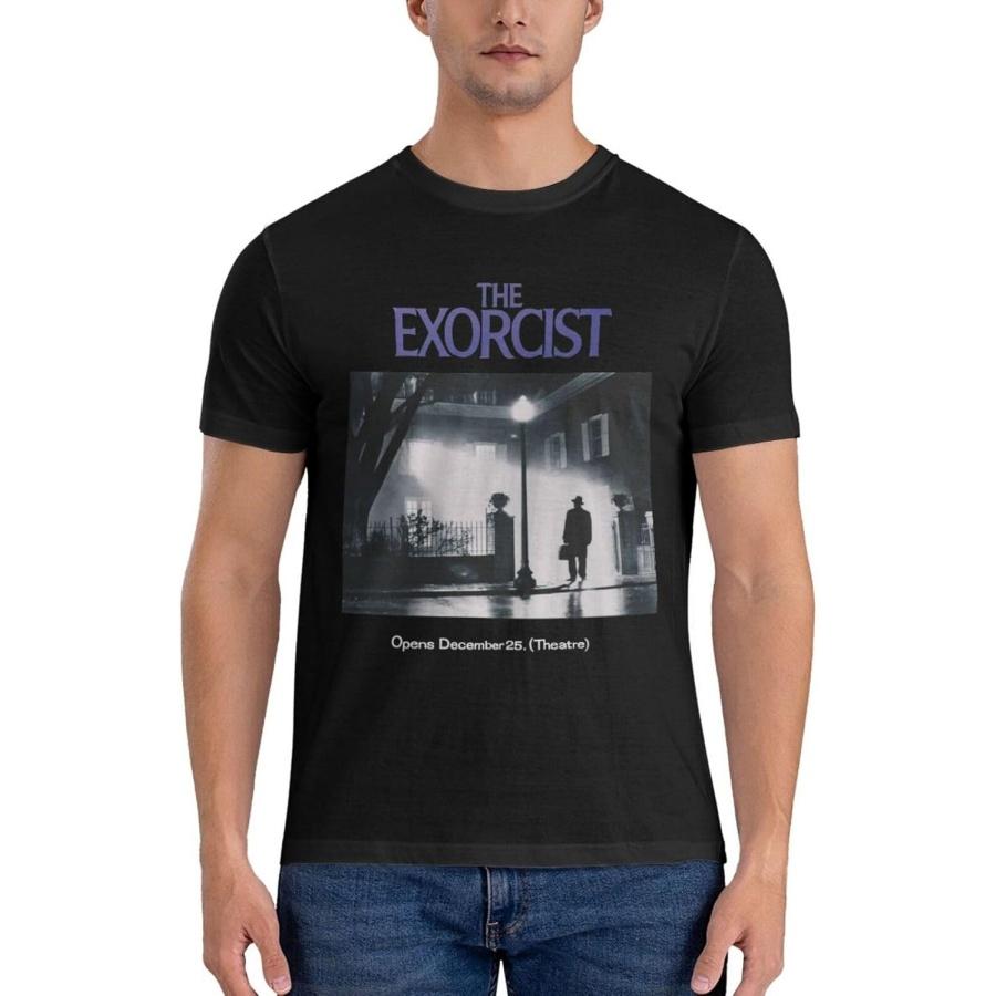xhaxhi Men s Short Sleeve t-Shirt The Exorcist T-Shirt for Men Running Shirts Summer Shirts S