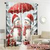 2pcs  Curtains Christmas Snowmen Merry Winter Fun Print Chic Curtains Versatile Fabric Curtains Versatile All Perfect for Living