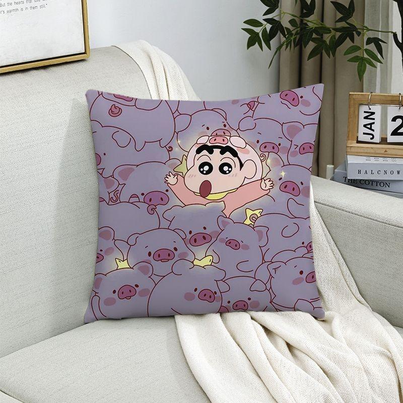 Pig Pattern Pillowcase Dormitory Decoration Office Living Room Sofa Home Pillowcase