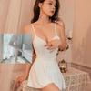 Verlockendes durchsichtiges Camisole-Nachthemd-Set