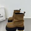Womens Boots Motorcycle Boots Designer Leather Casual Ankle Boot Outdoor Non Slip Platform Boots for Women Short Booties