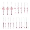 18 Piece Shatterproof Acrylic Christmas Tree Ornament Transparent Hanging Decorations For Holiday Festival Decoration