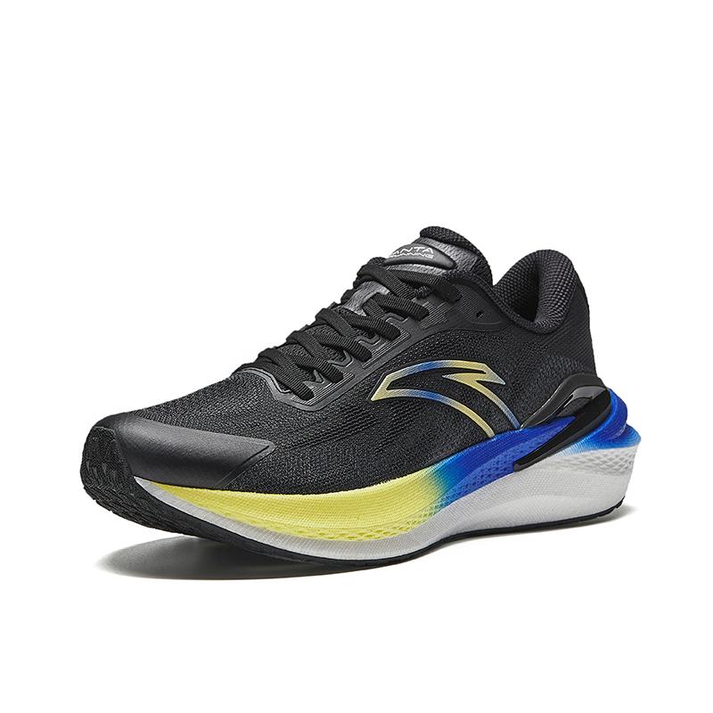 

New Anta Running Collection Anti-Slip Wear-Resistant Low-Top Casual Running Shoes Men s Black Blue Yellow 912435555-4 40